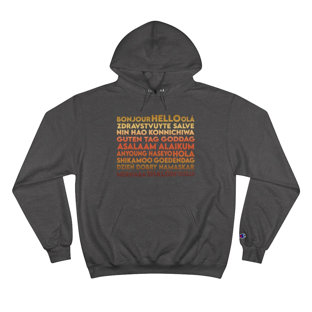 Hello - Unisex Champion Hoodie