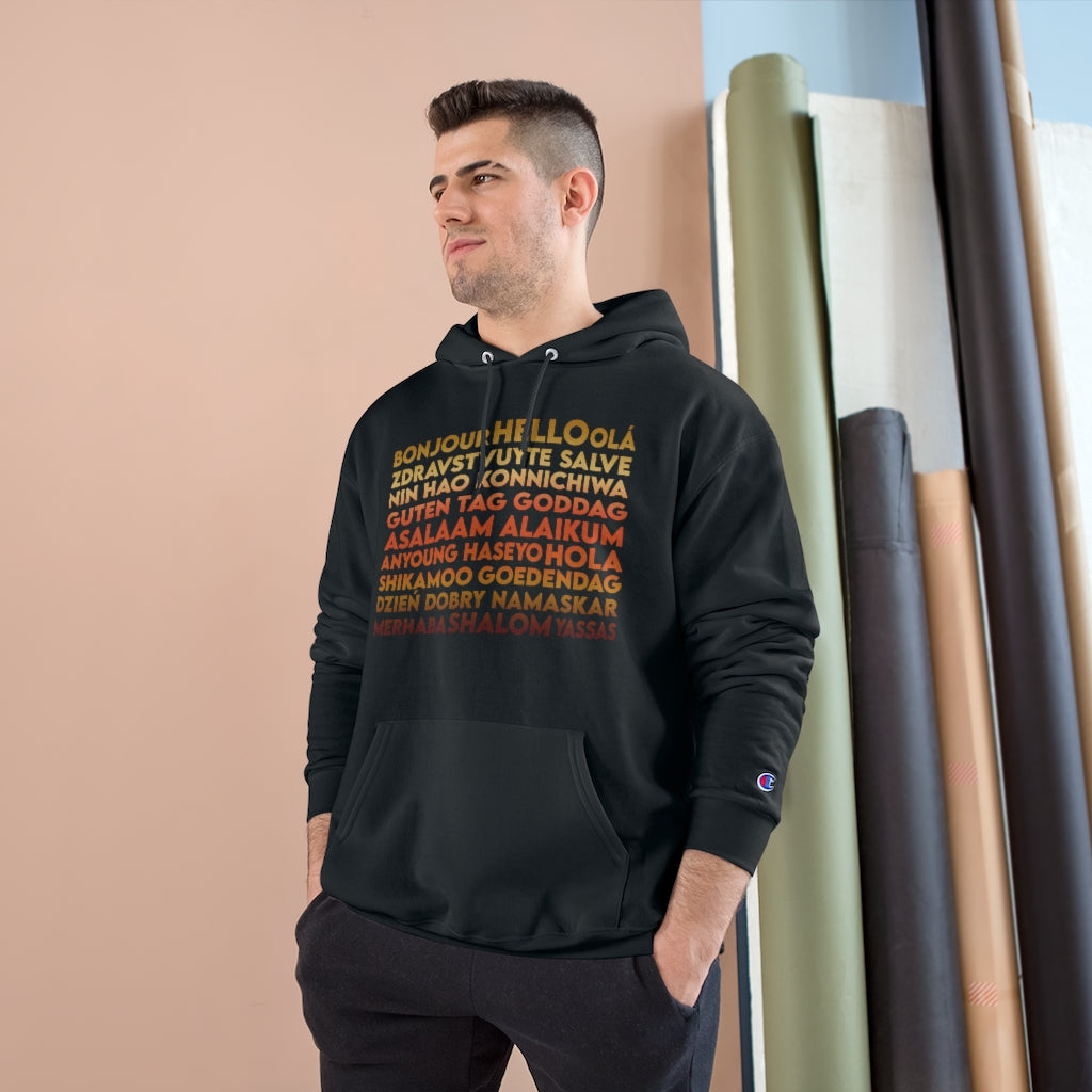 Hello - Unisex Champion Hoodie