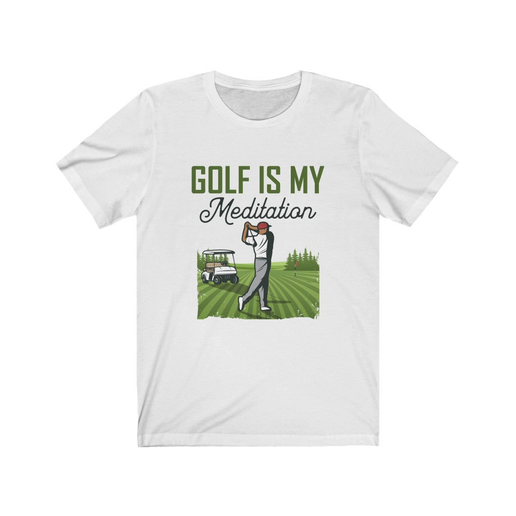 Meditation (Golf) - Unisex Jersey Short Sleeve Tee