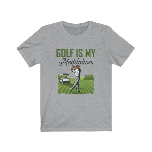 Meditation (Golf) - Unisex Jersey Short Sleeve Tee