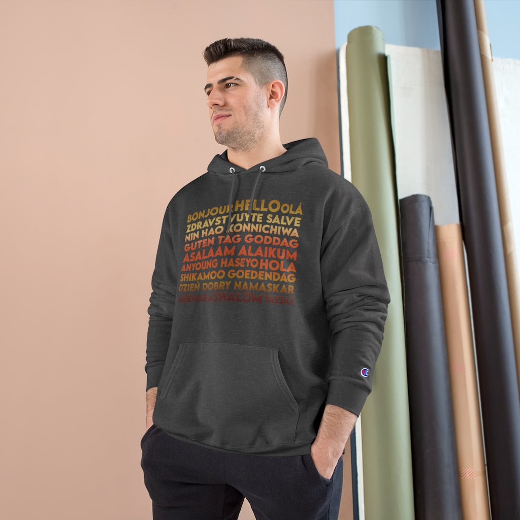 Hello - Unisex Champion Hoodie